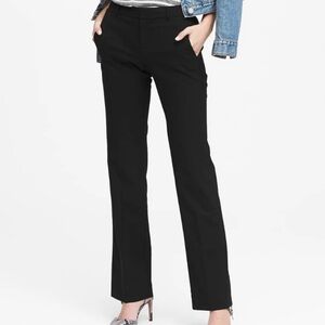 Banana Republic Martin Fit Lightweight Wool Trouser - Black
